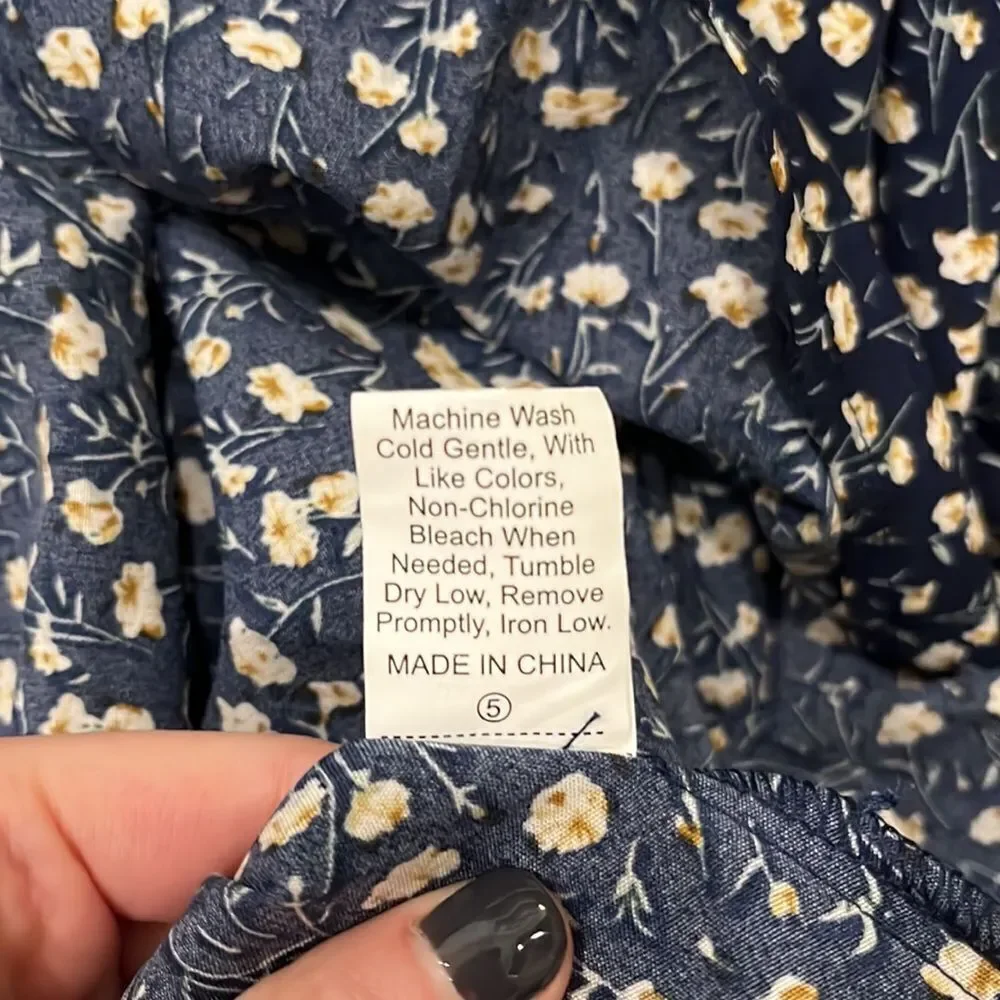 Backless Floral Print Dress - Picture 8 of 8